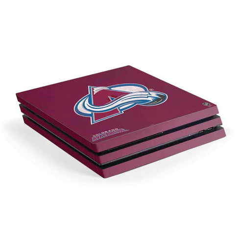 NHL Colorado Avalanche Distressed PS4 Pro Console Skin
